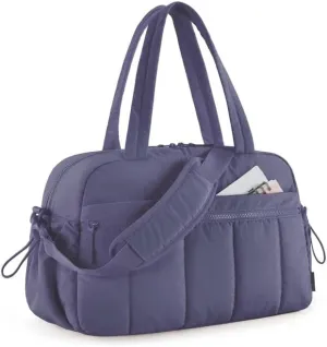 Travel Duffel Bag Gym Bag for Women with Wet Pocket Carry on Weekender Bags Waterproof Hand Luggage Airport Cabin Bag(DEEP BLUE)