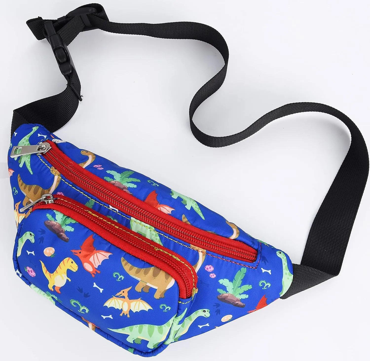 WODODO Dinosaurs Kids Fanny Packs for Boys Childrens Sports Holidays Party Camping Trip Crossbody Bags