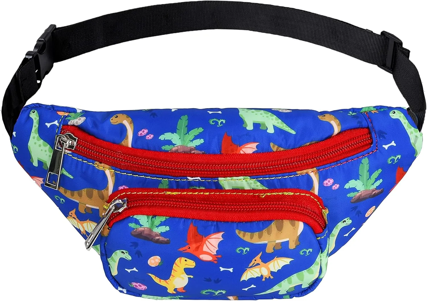 WODODO Dinosaurs Kids Fanny Packs for Boys Childrens Sports Holidays Party Camping Trip Crossbody Bags