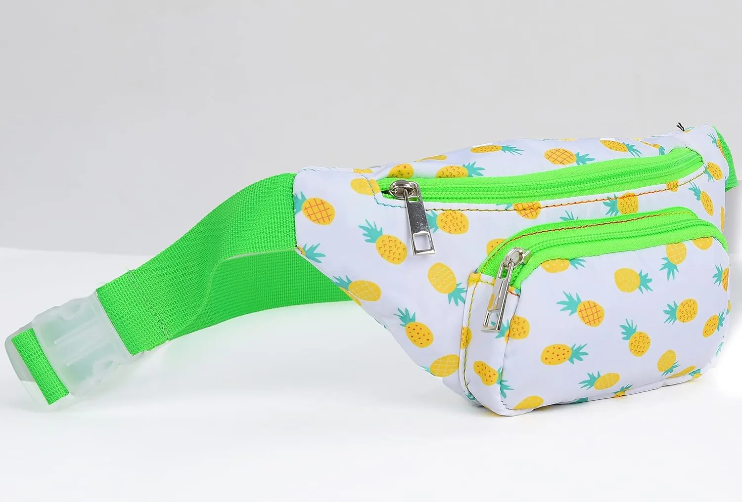 WODODO Pineapple Kids Fanny Packs for Girls Childrens Sports Holidays Party Camping Trip Crossbody Bags